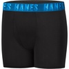 Hanes Boys’ Moves Breathable Boxer Brief Underwear, Performance Stretch Boxer Briefs for Boys, Moisture-wicking, 6-pk(Black)