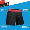 Hanes Boys’ Moves Performance Underwear Boxer Brief, 6-pack, All Over Mesh Moisture Wicking Boxer Briefs(Black – 6 Pack)