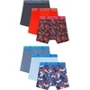 Hanes Boys’ Moves Performance Underwear Boxer Brief, 6-pack, All Over Mesh Moisture Wicking Boxer Briefs(Black/Phoenix Red Geo Print  Misty Mountain  Misty Mountain/Phoenix Red Geo Print  Stealth  Phoenix Red  Blue Flight)