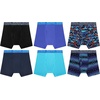 Hanes Boys’ Moves Performance Underwear Boxer Brief, 6-pack, All Over Mesh Moisture Wicking Boxer Briefs(Dazzling Blue Digi Camo Print  Deep Dazzling Blue  Dazzling Blue/Navy Wave Print  Black  Blue Atoll  Athletic Navy)