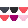 Hanes Girls’ Underwear Brief and Hipsters 6-Pack – Moves Breathable Stretch – X-Temp Moisture-Wicking Girls’ Panties(Pink/Black/Grey)