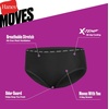 Hanes Girls’ Underwear Brief and Hipsters 6-Pack – Moves Breathable Stretch – X-Temp Moisture-Wicking Girls’ Panties(Purple/Blue/Mint/Black/Grey)
