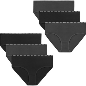 Hanes Girls’ Underwear Brief and Hipsters 6-Pack – Moves Breathable Stretch – X-Temp Moisture-Wicking Girls’ Panties(Black/Grey)