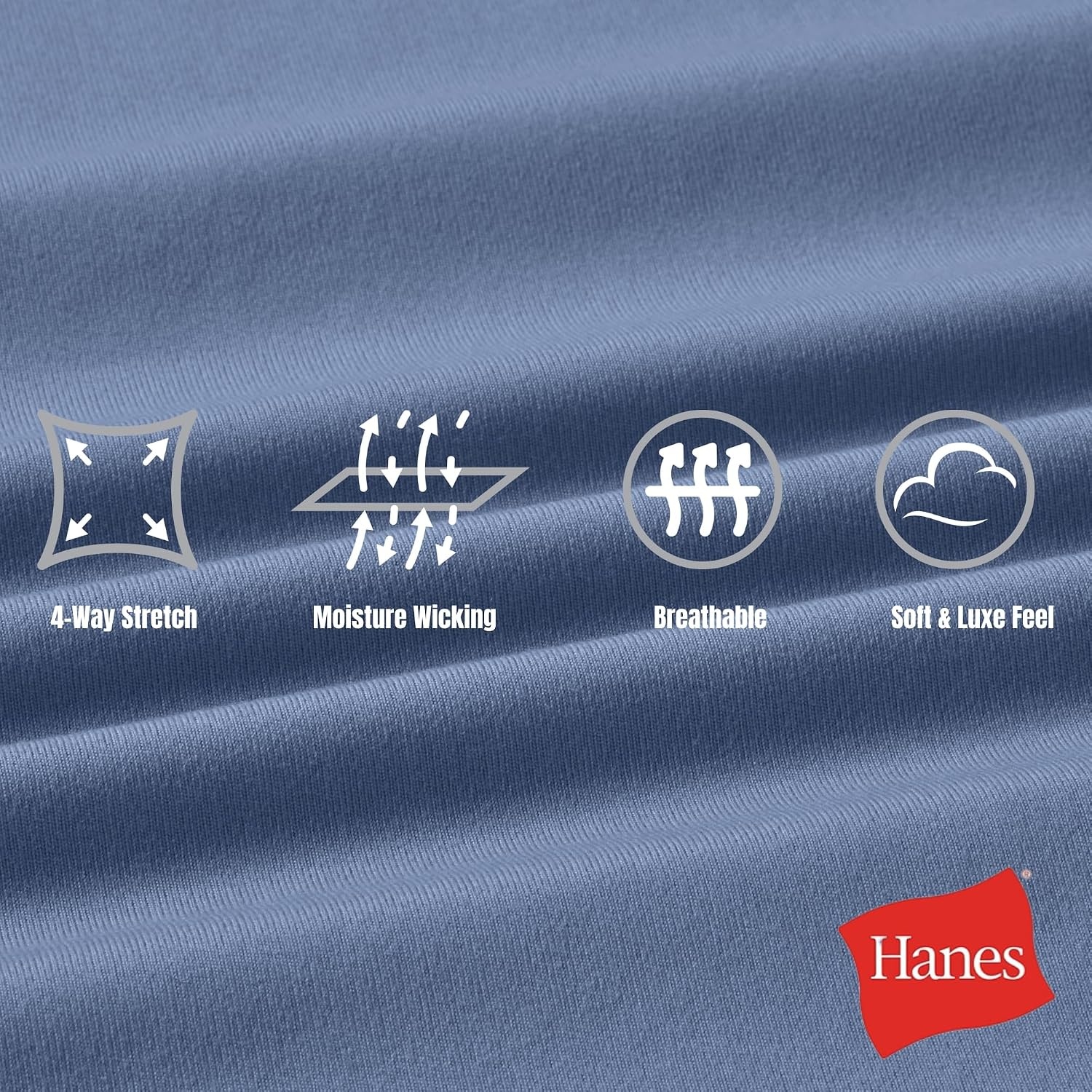 image:imageHanes Womens Leggings Clothing Moves 78 Soft Leggings with Pocket Moisture Wicking Womens Clothing Pants 25 InseamBlue Dive
