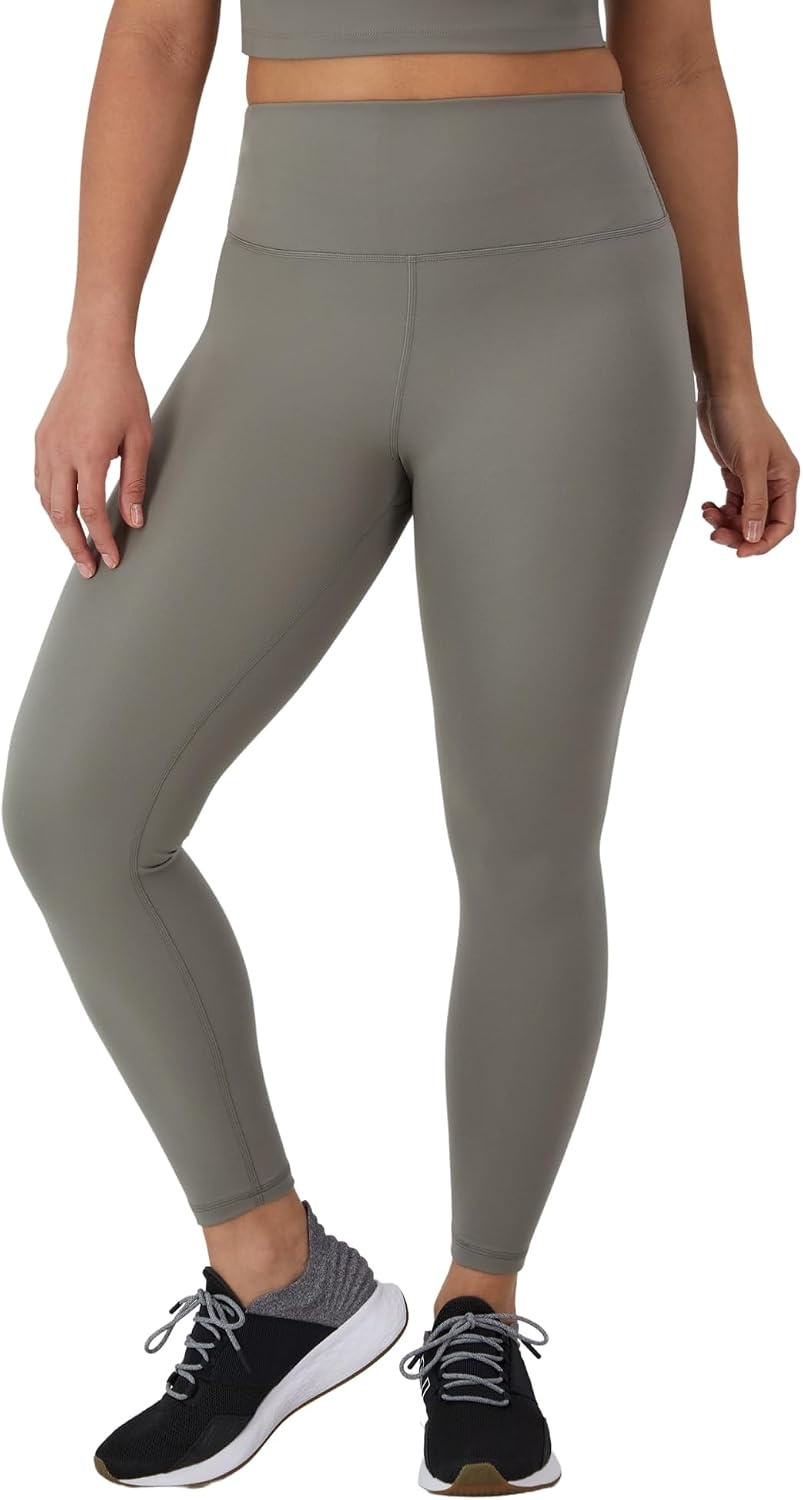 image:imageHanes Womens Leggings Clothing Moves 78 Soft Leggings with Pocket Moisture Wicking Womens Clothing Pants 25 InseamCool Grey