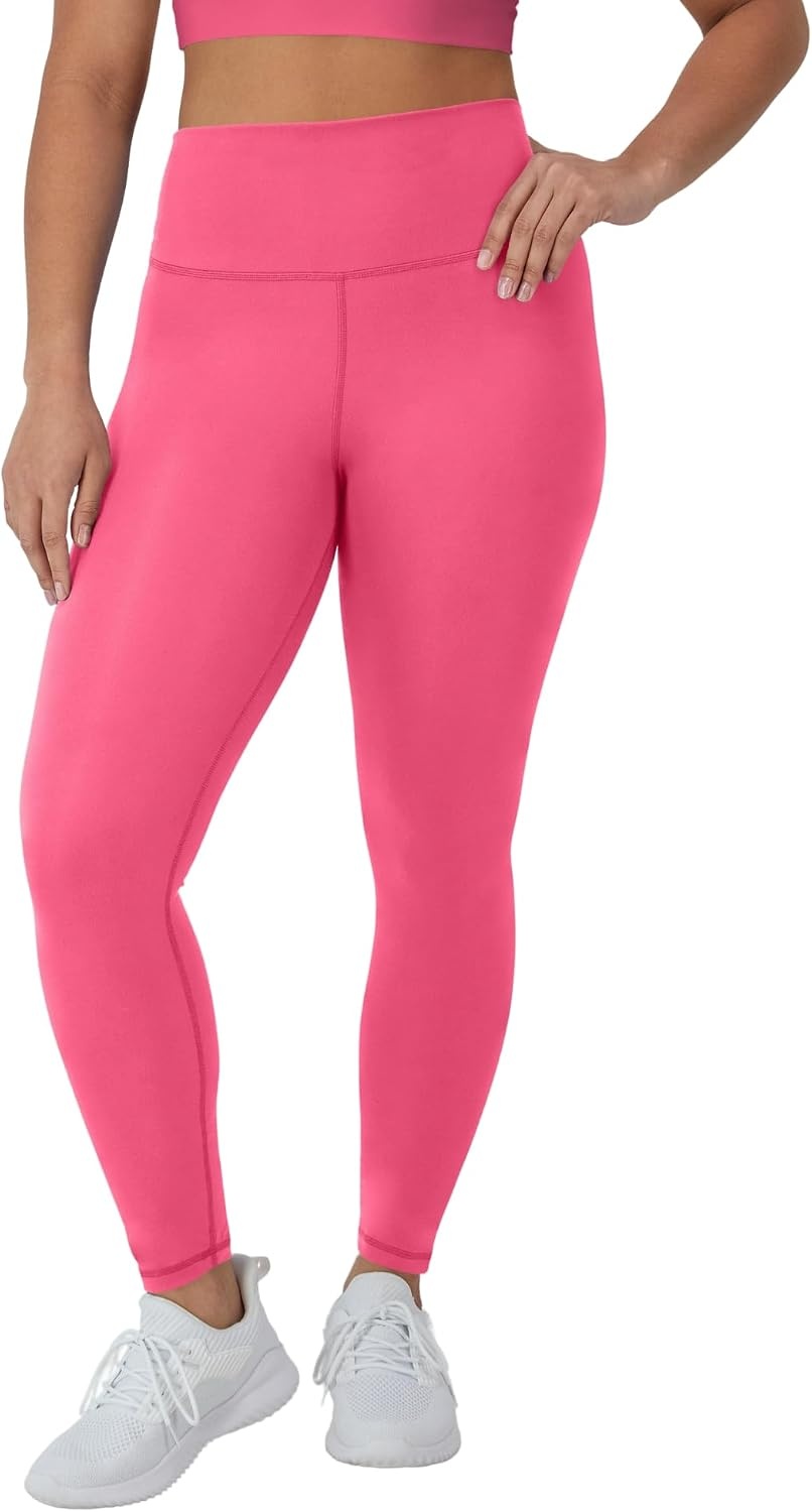 image:imageHanes Womens Leggings Clothing Moves 78 Soft Leggings with Pocket Moisture Wicking Womens Clothing Pants 25 InseamPink Pedestal