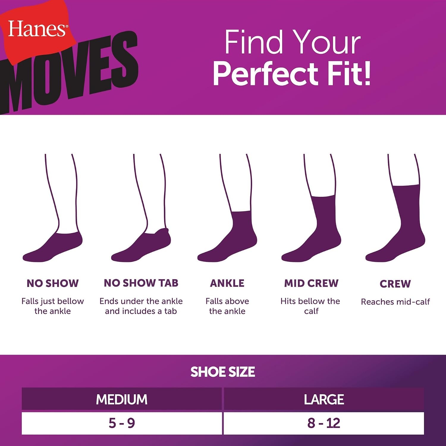 image:imageHanes Womens Moves Ankle Socks Performance Socks for Women XTemp Cushioned with Arch SupportCopper
