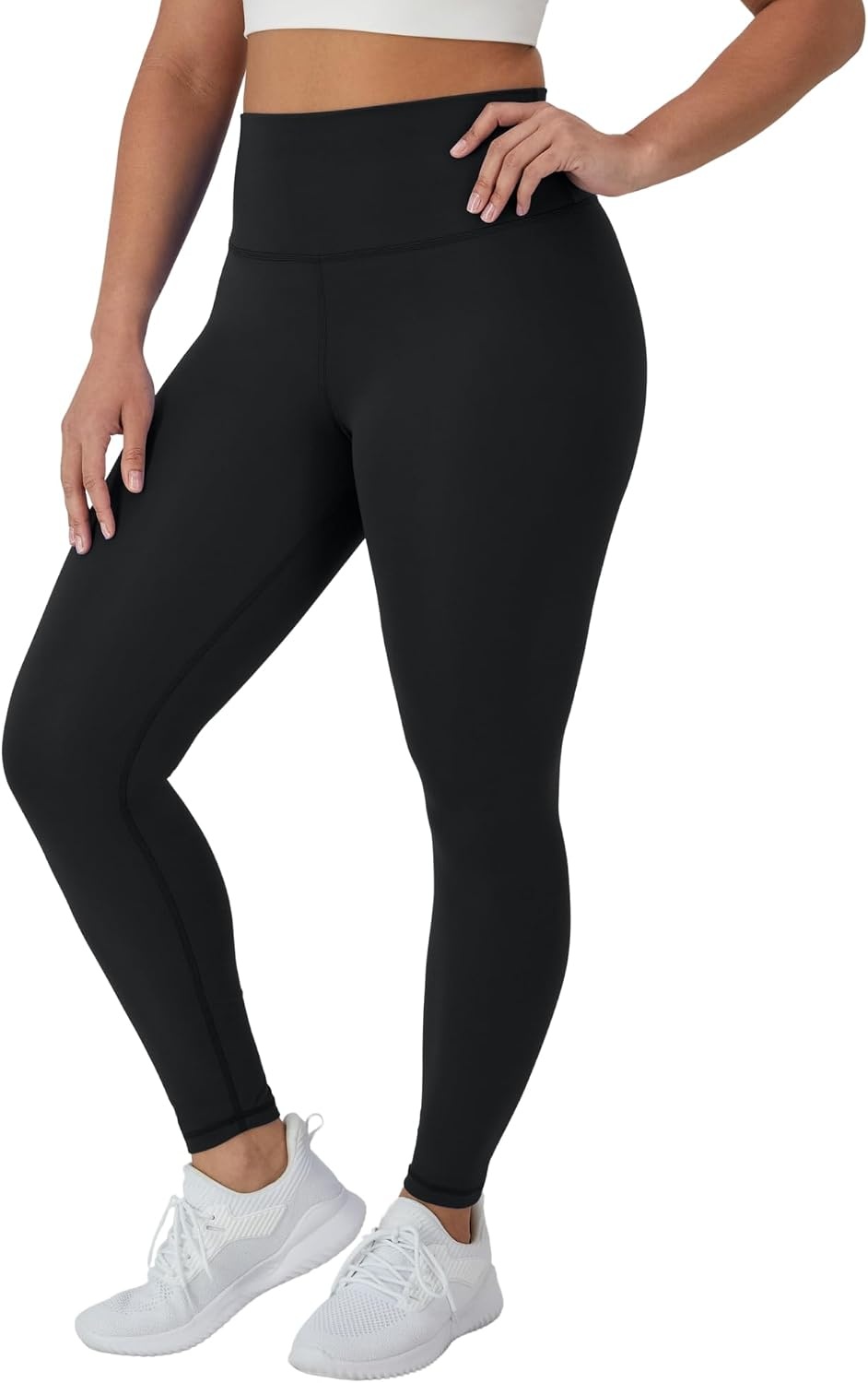 image:imageHanes Womens Moves Leak Protection 78 Leggings with Builtin Underwear MoistureWicking amp Odor Control 25 InseamBlack