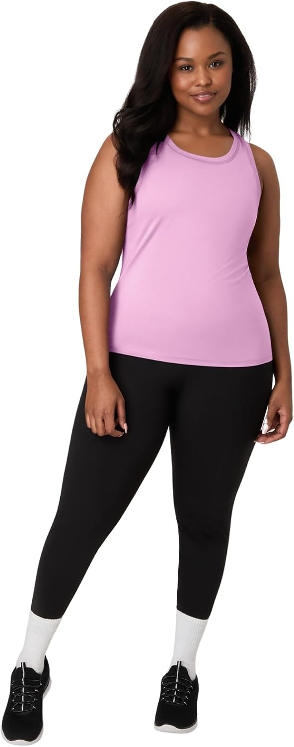 image:imageHanes Womens Moves Tank Top Stretch Tank for Women MoistureWicking Tank TopStrawberry Candy Pink