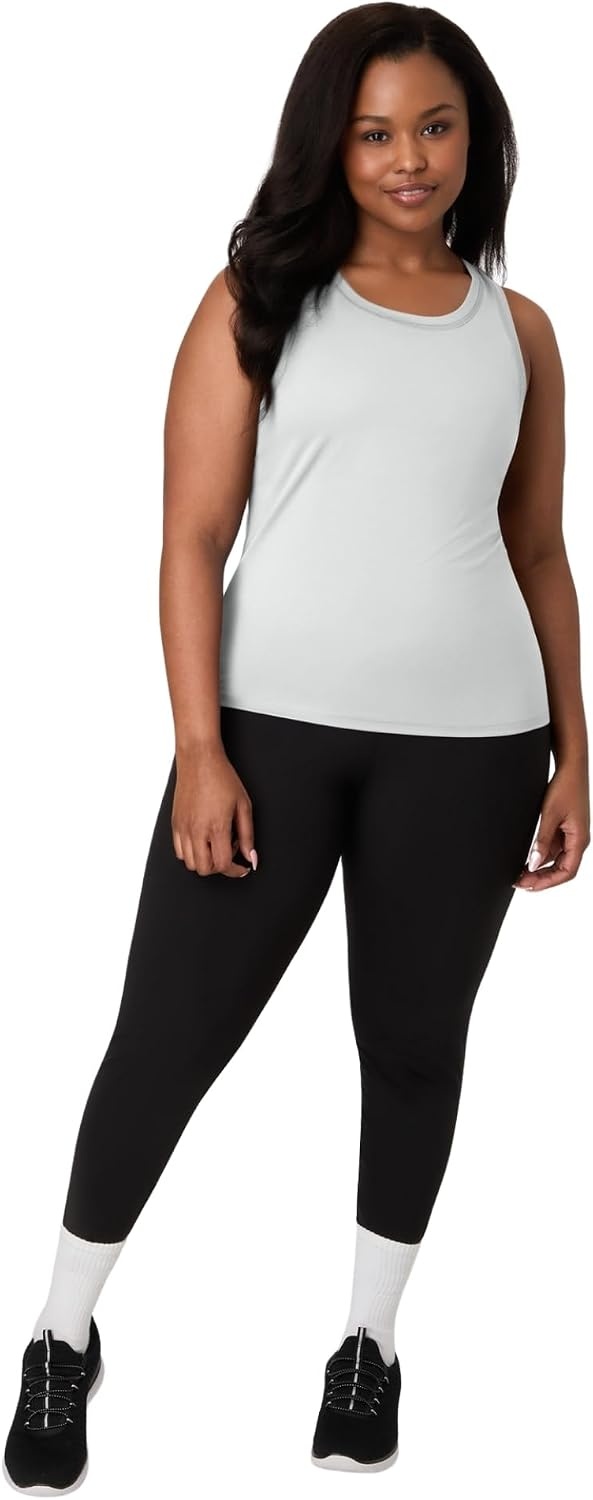 image:imageHanes Womens Moves Tank Top Stretch Tank for Women MoistureWicking Tank TopWhite