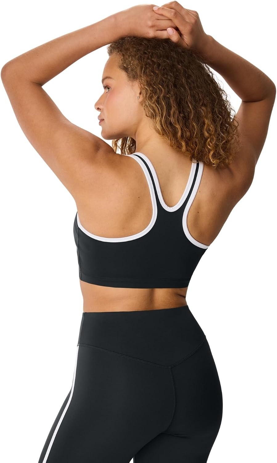 image:imageHanes Womens Racerback Sports Bra MoistureWicking Stretch ActivewearBlack