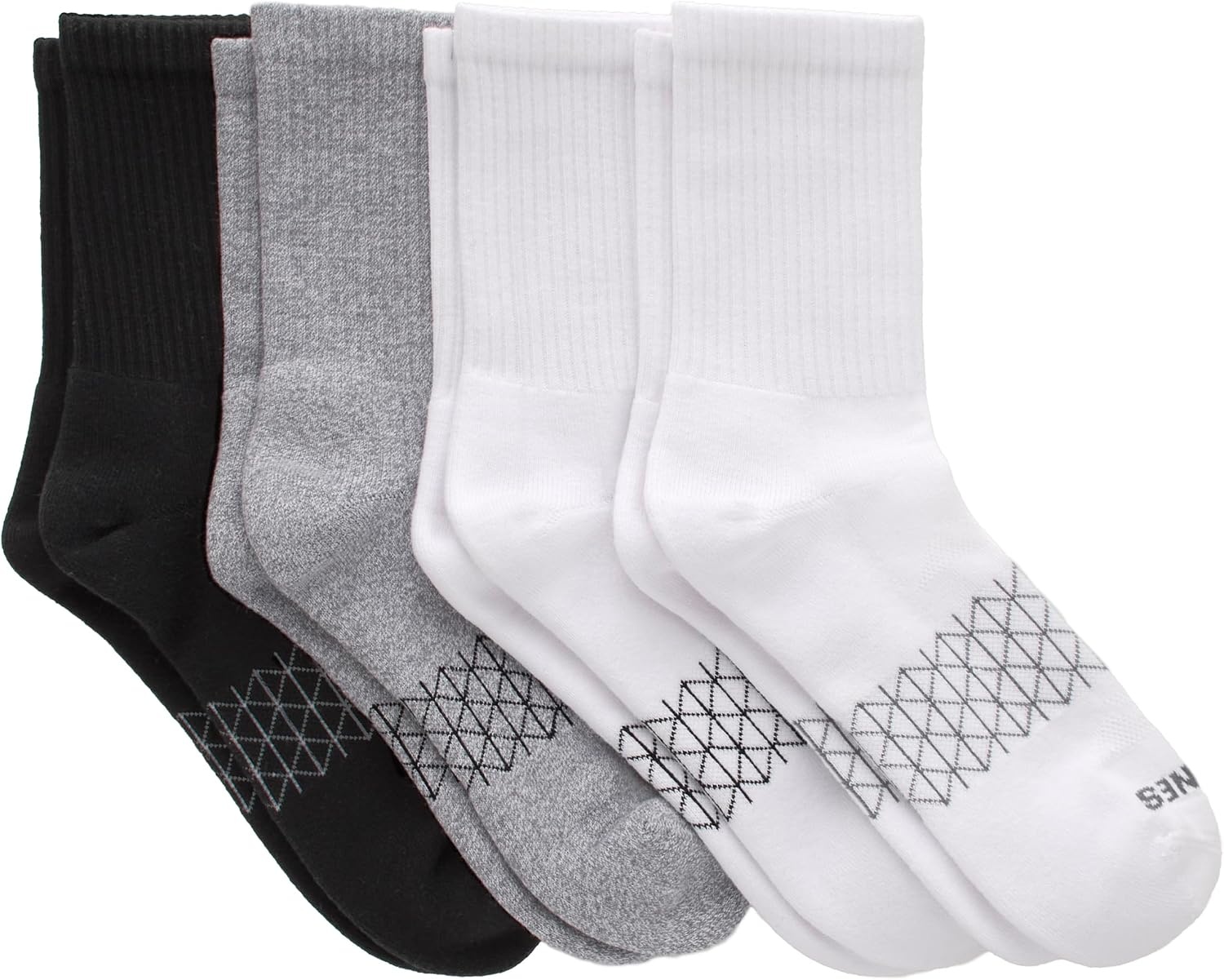 image:imageHanes Womens Socks 4pack Absolute Active Cushioned Moisturewicking Best Womens Socks Crew Ankle and No ShowGray