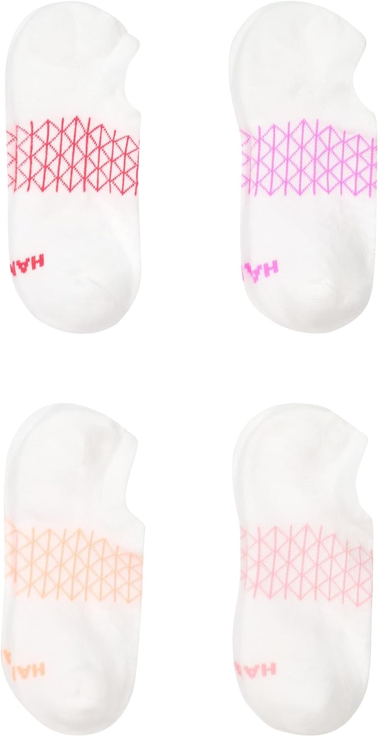 image:imageHanes Womens Socks 4pack Absolute Active Cushioned Moisturewicking Best Womens Socks Crew Ankle and No ShowWhite