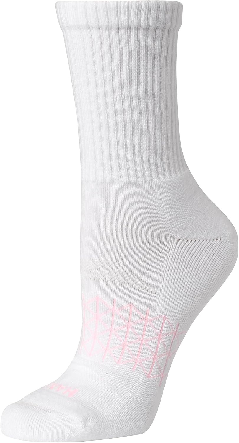 image:imageHanes Womens Socks 4pack Absolute Active Cushioned Moisturewicking Best Womens Socks Crew Ankle and No ShowWhite