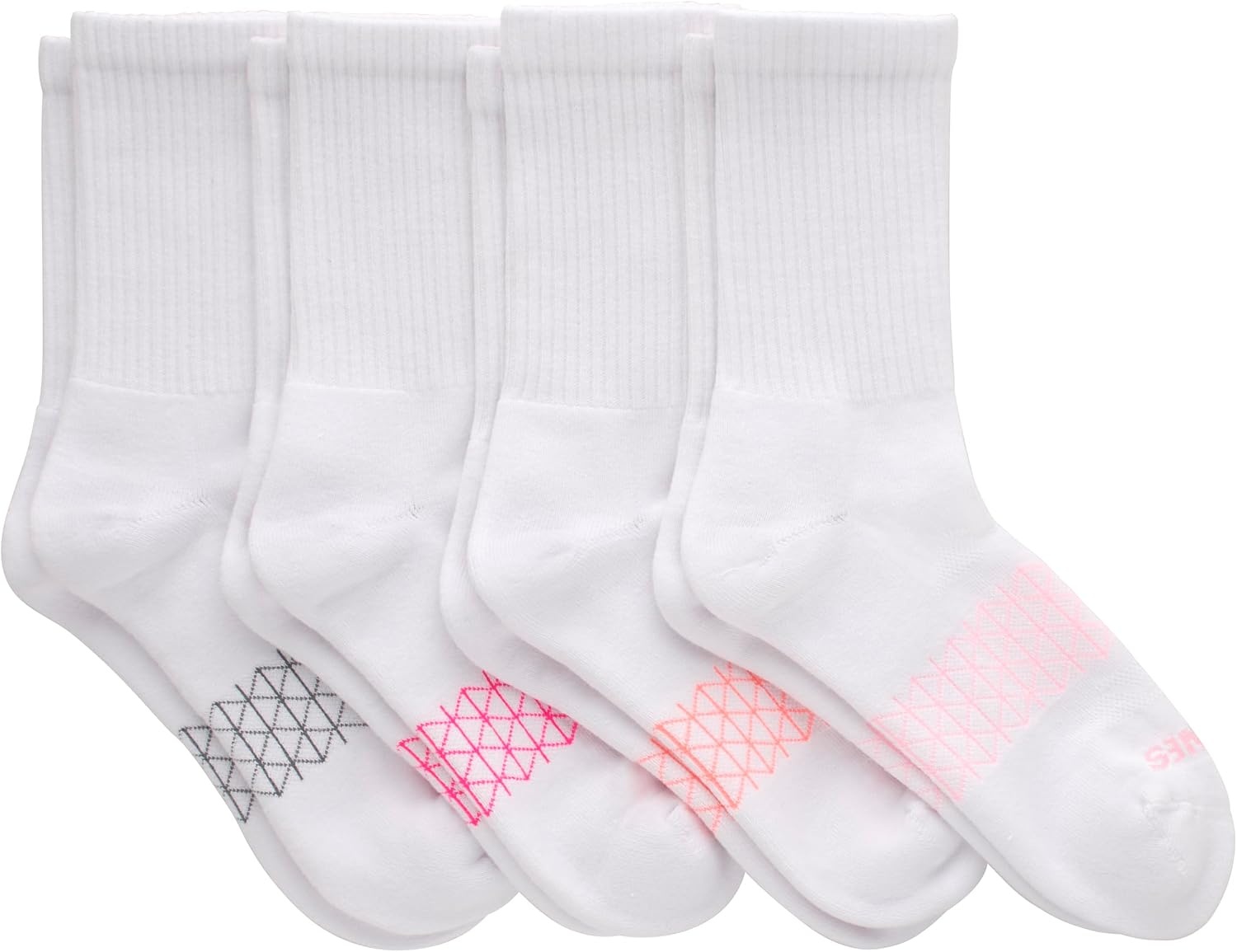 image:imageHanes Womens Socks 4pack Absolute Active Cushioned Moisturewicking Best Womens Socks Crew Ankle and No ShowWhite