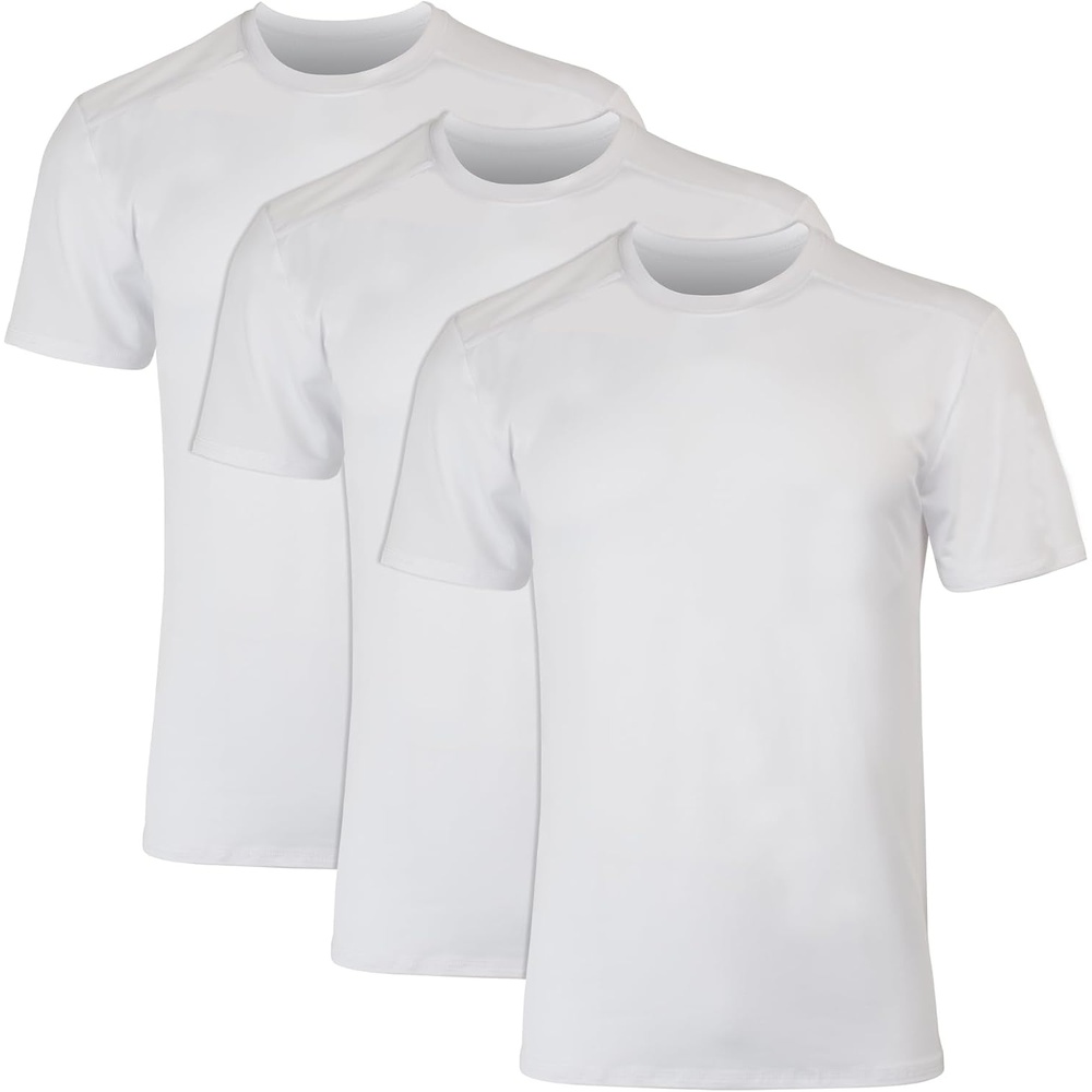 image:imageHanes Mens Moves Mesh TShirt XTemp MoistureWicking TeeWhite