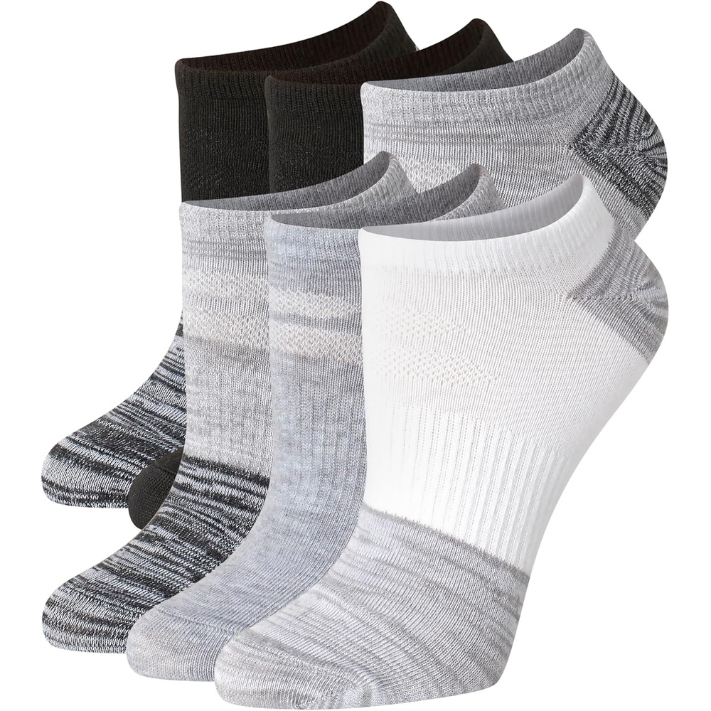 image:imageHanes Womens Moves Ankle Socks Performance Socks for Women XTemp Cushioned with Arch SupportGray
