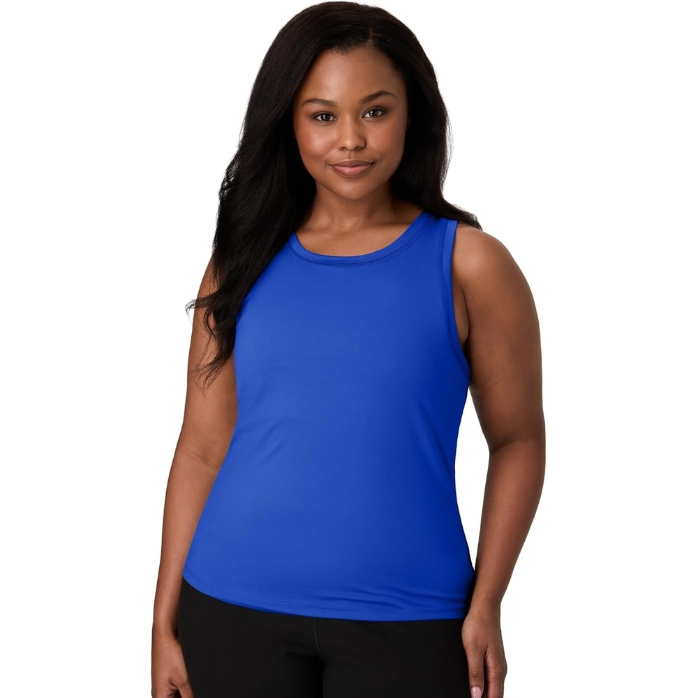 image:imageHanes Womens Moves Tank Top Stretch Tank for Women MoistureWicking Tank TopDeep Royal