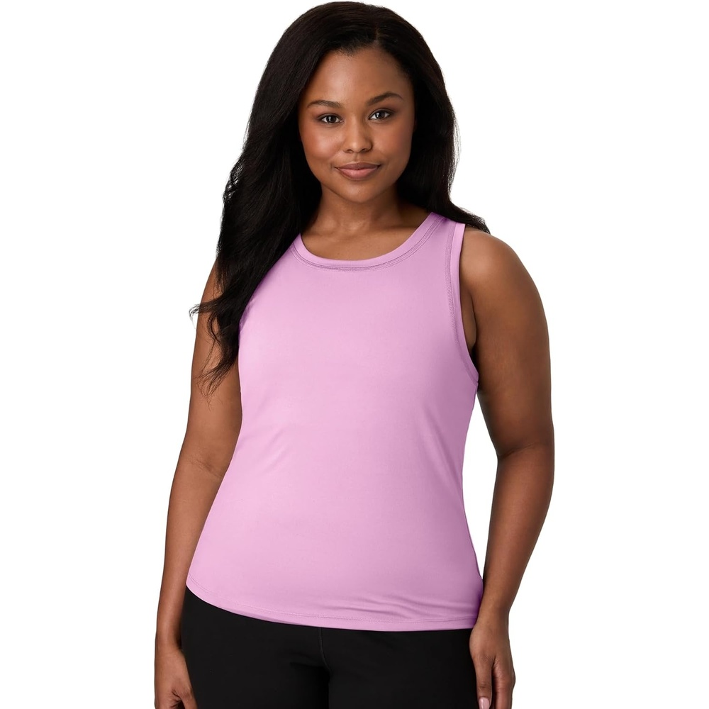 image:imageHanes Womens Moves Tank Top Stretch Tank for Women MoistureWicking Tank TopStrawberry Candy Pink