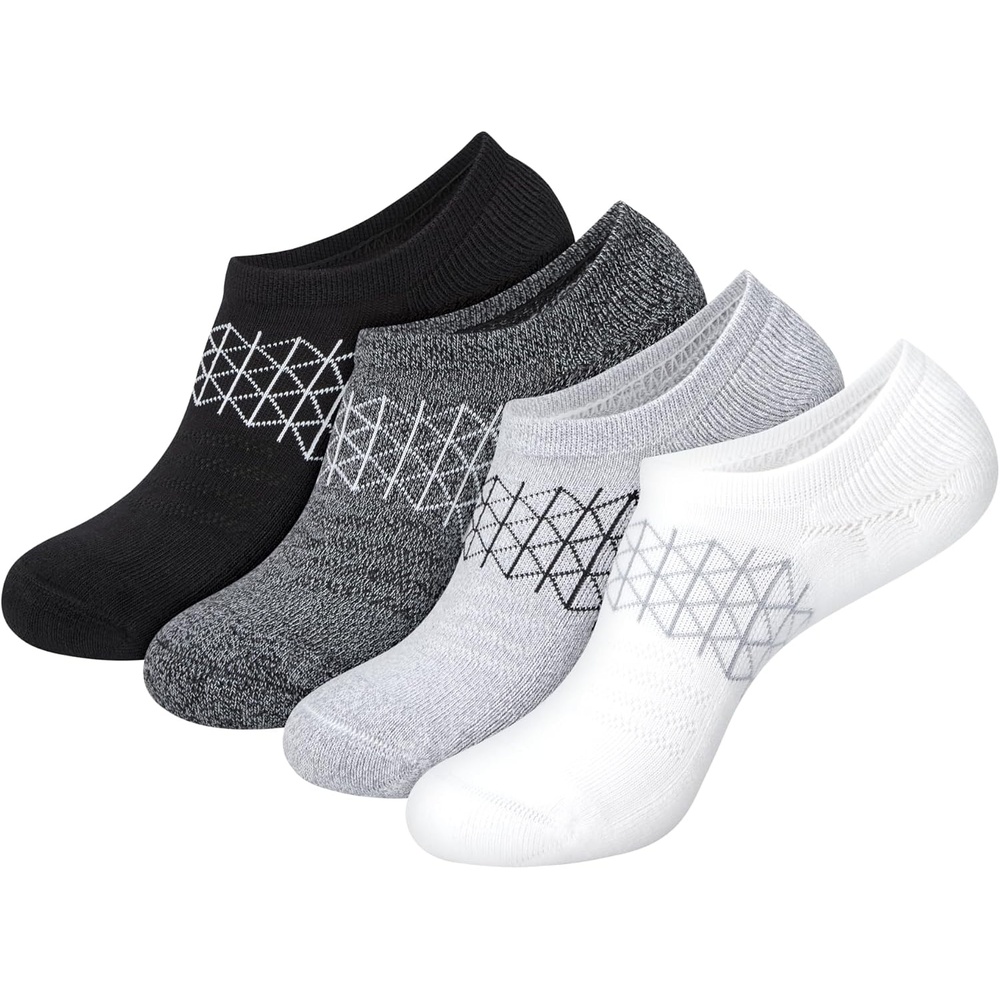 image:imageHanes Womens Socks 4pack Absolute Active Cushioned Moisturewicking Best Womens Socks Crew Ankle and No ShowBlackGrayWhite