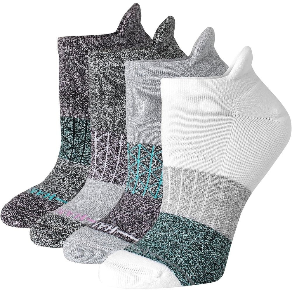image:imageHanes Womens Socks 4pack Absolute Active Cushioned Moisturewicking Best Womens Socks Crew Ankle and No ShowPinkTurquoise