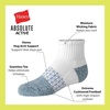 Hanes Boy’s Socks, Ankle, Crew, & No Show 6-pack, Absolute Active Cushioned Sports Socks for Boys, Moisture-wicking Athletic(Blue/White – Ankle)