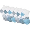 Hanes Boy’s Socks, Ankle, Crew, & No Show 6-pack, Absolute Active Cushioned Sports Socks for Boys, Moisture-wicking Athletic(Blue/White – Ankle)