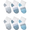 Hanes Boy’s Socks, Ankle, Crew, & No Show 6-pack, Absolute Active Cushioned Sports Socks for Boys, Moisture-wicking Athletic(Blue/White – Ankle)