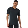Hanes Men’s Moves Mesh T-Shirt, X-Temp Moisture-Wicking Tee(Black/Grey)
