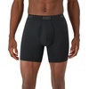 Hanes Men’s Moves Performance Boxer Brief, Total Support Pouch, Regular, Trunk, and Long Leg, 3-pack(Black)