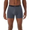 Hanes Men’s Moves Performance Boxer Brief, Total Support Pouch, Regular, Trunk, and Long Leg, 3-pack(Grey/Black)