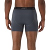 Hanes Men’s Moves Performance Boxer Brief, Total Support Pouch, Regular, Trunk, and Long Leg, 3-pack(Grey/Black)