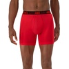 Hanes Men’s Moves Performance Boxer Brief, Total Support Pouch, Regular, Trunk, and Long Leg, 3-pack(Red/Grey/Black)