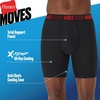 Hanes Men’s Moves Performance Boxer Brief, Total Support Pouch, Regular/Trunk/Long Leg, 3-Pack, 8″