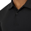 Hanes Men’s Moves Performance Polo, Short Sleeve Polo Shirt for Men, Moisture-Wicking(Black)