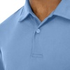 Hanes Men’s Moves Performance Polo, Short Sleeve Polo Shirt for Men, Moisture-Wicking(Blue Dive)