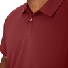 Hanes Men’s Moves Performance Polo, Short Sleeve Polo Shirt for Men, Moisture-Wicking(Cardinal Red)