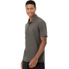 Hanes Men’s Moves Performance Polo, Short Sleeve Polo Shirt for Men, Moisture-Wicking(Grey Encore)