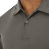 Hanes Men’s Moves Performance Polo, Short Sleeve Polo Shirt for Men, Moisture-Wicking(Grey Encore)