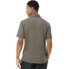 Hanes Men’s Moves Performance Polo, Short Sleeve Polo Shirt for Men, Moisture-Wicking(Grey Encore)