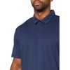 Hanes Men’s Moves Performance Polo, Short Sleeve Polo Shirt for Men, Moisture-Wicking(Imperial Indigo Heather)