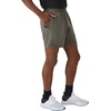 Hanes Men’s Moves Performance Shorts, Athletic Moisture-Wicking Shorts with Pockets, 6” Inseam(Grey Encore)