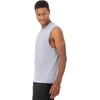 Hanes Men’s Moves Tank, Performance Tank for Men, Moisture-Wicking Tank Top, 4-Way Stretch(Tubing Grey)