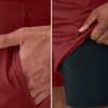 Hanes Men’s Moves Workout Shorts with Boxer Brief Liner & Total Support Pouch, Moisture-Wicking Shorts, 7” Inseam(Cardinal Red)