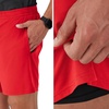 Hanes Men’s Moves Workout Shorts with Boxer Brief Liner & Total Support Pouch, Moisture-Wicking Shorts, 7” Inseam(Holly Berry Red)
