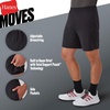 Hanes Men’s Moves Workout Shorts with Boxer Brief Liner & Total Support Pouch, Moisture-Wicking Shorts, 7” Inseam(Holly Berry Red)