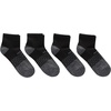 Hanes Men’s Socks, Absolute Comfort Cushioned Moisture-wicking Seamless Toe, 4 Pack, Ankle, Crew and Heel Shield Socks(Black – Ankle)