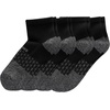 Hanes Men’s Socks, Absolute Comfort Cushioned Moisture-wicking Seamless Toe, 4 Pack, Ankle, Crew and Heel Shield Socks(Black – Ankle)