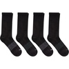 Hanes Men’s Socks, Absolute Comfort Cushioned Moisture-wicking Seamless Toe, 4 Pack, Ankle, Crew and Heel Shield Socks(Black – Crew)