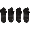 Hanes Men’s Socks, Absolute Comfort Cushioned Moisture-wicking Seamless Toe, 4 Pack, Ankle, Crew and Heel Shield Socks(Black – Heel Shield)